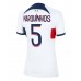 Tanie Strój piłkarski Paris Saint-Germain Marquinhos #5 Koszulka Wyjazdowej dla damskie 2023-24 Krótkie Rękawy